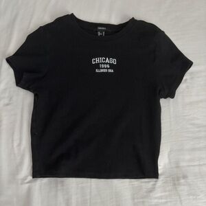 Zara Kids Black Chicago T-Shirt